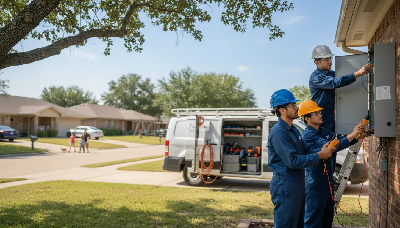 Certified electrician providing emergency electrical services in Gravity, IA